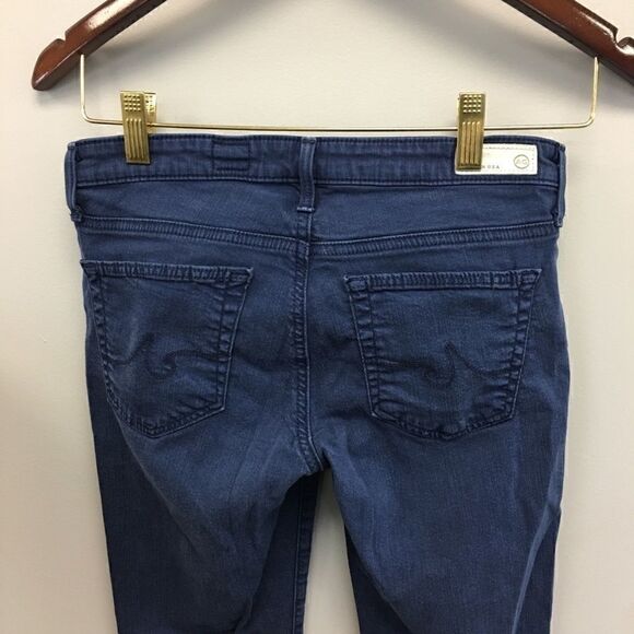 AG | Navy Stevie Ankle Slim Straight Leg Jeans 26 - Picture 4 of 5